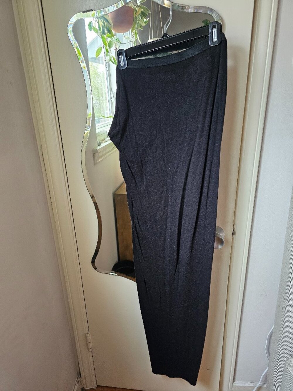 Rick Owens Lilies Maxi Skirt Slit Asymmetric
